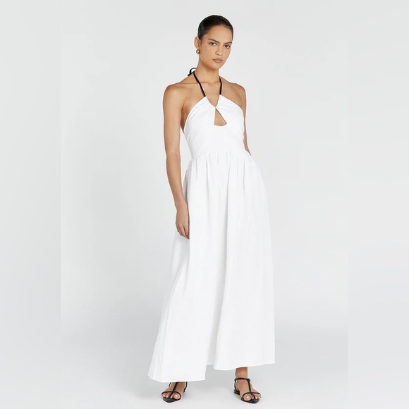 DISSH Dresses & Skirts - DISSH Alyssa white linen maxi dress